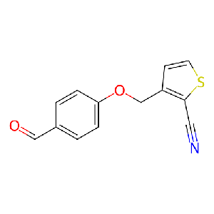 3-((4-甲酰基苯氧基)甲基)噻吩-2-甲腈,256471-05-3