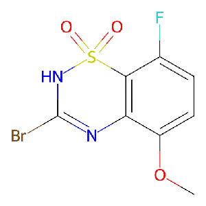 3-溴-8-氟-5-甲氧基-4H-苯并[e][1,2,4]噻二嗪1,1-二氧化物