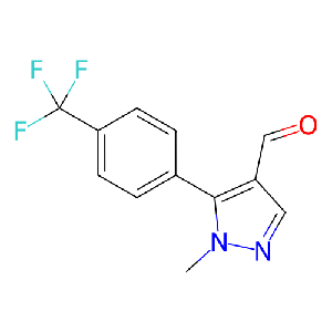 1-甲基-5-(4-(三氟甲基)苯基)-1H-吡唑-4-甲醛,689250-58-6
