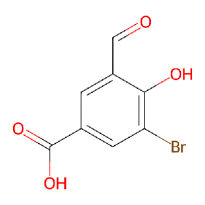 3-溴-5-甲酰基-4-羟基苯甲酸