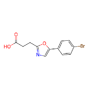 3-(5-(4-溴苯基)恶唑-2-基)丙酸