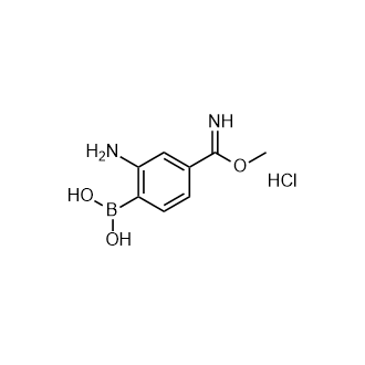 (2-氨基-4-(亚氨基(甲氧基)甲基)苯基)硼酸盐酸盐