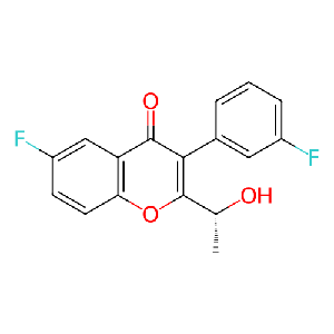 (R)-6-氟-3-(3-氟苯基)-2-(1-羟乙基)-4H-苯并吡喃-4-酮,1479107-10-2