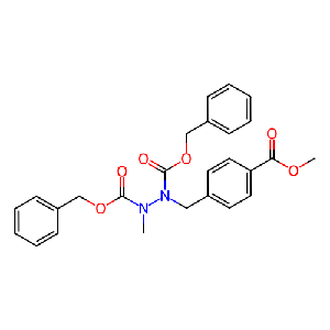 1-(4-(甲氧基羰基)苄基)-2-甲基肼-1,2-二羧酸苄酯