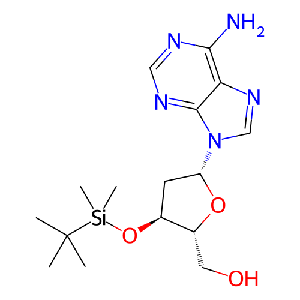 ((2R,3S,5R)-5-(6-氨基-9H-嘌呤-9-基)-3-((叔丁基二甲基硅烷基)氧基)四氢呋喃-2-基)甲醇,51549-31-6