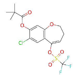 7-氯-5-(((三氟甲基)磺酰基)氧基)-2,3-二氢苯并[b]氧杂-8-基新戊酸酯,2226905-14-0