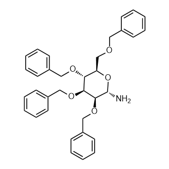 (2S,3S,4S,5R,6R)-3,4,5-三(苄氧基)-6-((苄氧基)甲基)四氢-2H-吡喃-2-胺