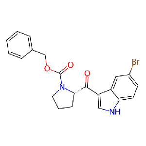 (S)-2-(5-溴-1H-吲哚-3-羰基)吡咯烷-1-羧酸苄酯,199659-03-5