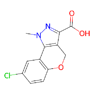 8-氯-1-甲基-1,4-二氢色素[4,3-c]吡唑-3-羧酸