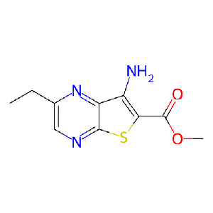 7-氨基-2-乙基噻吩并[2,3-b]吡嗪-6-羧酸甲酯