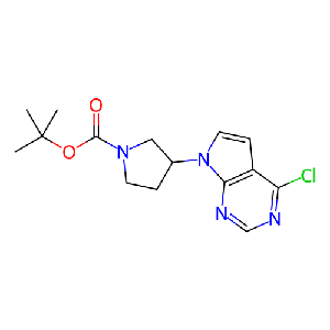 3-(4-氯-7H-吡咯并[2,3-d]嘧啶-7-基)吡咯烷-1-甲酸叔丁酯