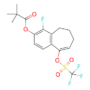 4-氟-9-(((三氟甲基)磺酰基)氧基)-6,7-二氢-5H-苯并[7]环戊-3-基新戊酸酯