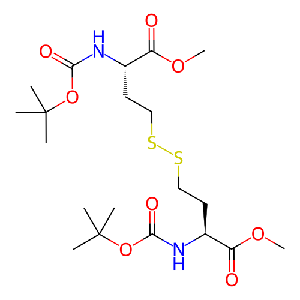 4,4'-二硫代二甲基(2S,2'S)-双(2-((叔丁氧羰基羰基)氨基)丁酸二甲酯),144373-70-6