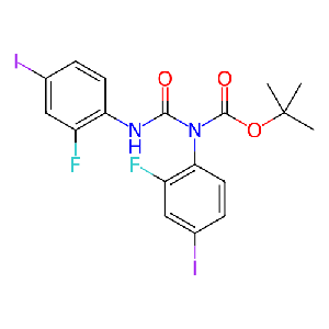 1,1-二甲基乙基-N-(2-氟-4-碘苯基)-N-[[(2-氟-4-碘苯基)氨基]羰基]氨基甲酸酯,1033201-49-8