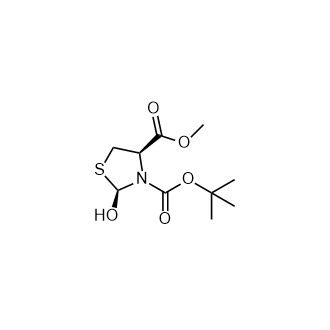 rel-3-(叔丁基)4-甲基(2S,4R)-2-羟基噻唑烷-3,4-二羧酸酯