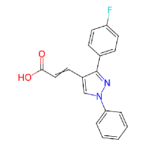 3-(3-(4-氟苯基)-1-苯基-1H-吡唑-4-基)丙烯酸