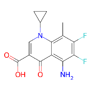 5-氨基-1-环丙基-6,7-二氟-8-甲基-4-氧代-1,4-二氢喹啉-3-羧酸