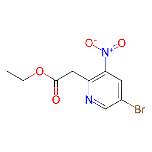 2-(5-溴-3-硝基吡啶-2-基)乙酸乙酯