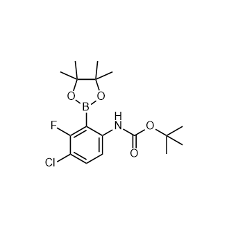 叔丁基(4-氯-3-氟-2-(4,4,5,5-四甲基-1,3,2-二氧硼烷-2-基)苯基)氨基甲酸叔丁酯