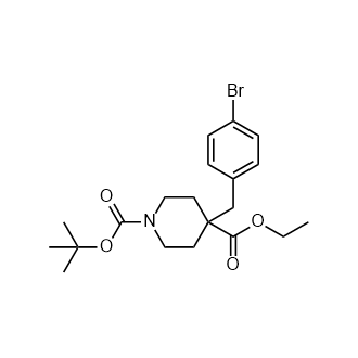 1-(叔丁基) 4-乙基 4-(4-溴苄基)哌啶-1,4-二羧酸