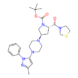 (2S,4R)-4-(4-(3-甲基-1-苯基-1H-吡唑-5-基)哌嗪-1-基)-2-(噻唑烷-3-羰基)吡咯烷-1-甲酸