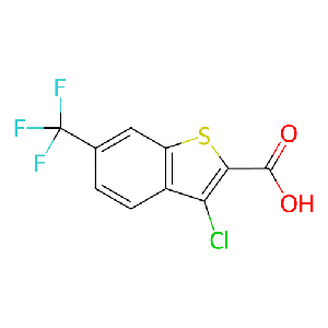 3-氯6-(三氟甲基)苯并[b]噻吩-2-羧酸,923849-73-4