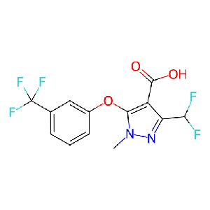 3-(二氟甲基)-1-甲基-5-(3-(三氟甲基)苯氧基)-1H-吡唑-4-羧酸