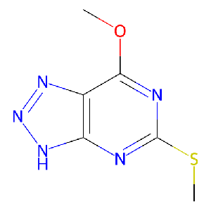 7-甲氧基-5-(甲硫基)-3H- [1,2,3]三唑并[4,5-d]嘧啶