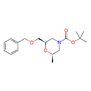 (2R,6R)-2-((苄氧基)甲基)-6-甲基吗啉-4-羧酸叔丁酯