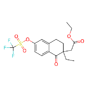 2-(2-乙基-1-氧代-6-(((三氟甲基)磺酰基)氧基)-1,2,3,4-四氢萘-2-基)乙酸乙酯