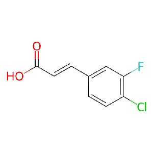 (E)-3-(4-氯-3-氟苯基)丙烯酸