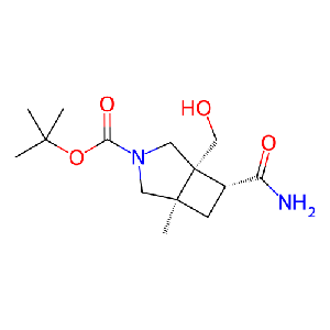 rel-((1R,5R,6R)-6-氨基甲?；?5-(羥甲基)-1-甲基-3-氮雜雙環(huán)[3.2.0]庚烷-3-羧酸叔丁酯)