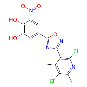 5-(3-(2,5-二氯-4,6-二甲基吡啶-3-基)-1,2,4-噁二唑-5-基)-3-硝基苯-1,2-二醇
