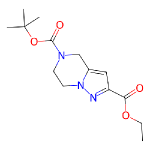 5-叔丁基2-乙基6,7-二氢吡唑并[1,5-a]吡嗪-2,5(4H)-二羧酸酯,1250443-97-0