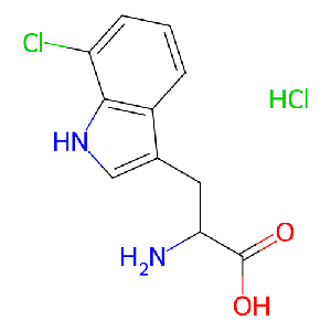 2-氨基-3-(7-氯-1H-吲哚-3-基)丙酸(盐酸盐)