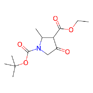 1-叔丁基 3-乙基 2-甲基-4-氧代吡咯烷-1,3-二羧酸酯