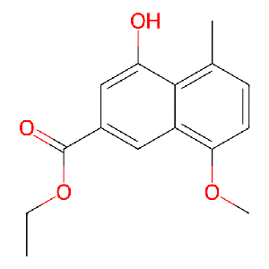 4-羟基-8-甲氧基-5-甲基-2-萘甲酸乙酯