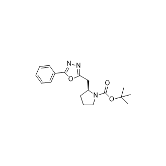 (S)-2-((5-苯基-1,3,4-噁二唑-2-基)甲基)吡咯烷-1-甲酸叔丁酯