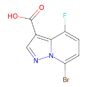 7-溴-4-氟吡唑并[1,5-a]吡啶-3-羧酸