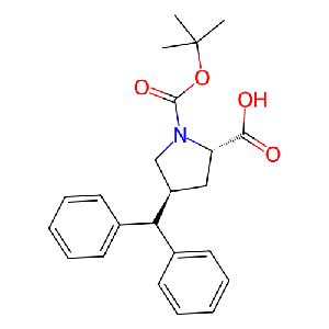 (2S,4S)-4-二苯甲基-1-(叔丁氧基羰基)吡咯烷-2-羧酸