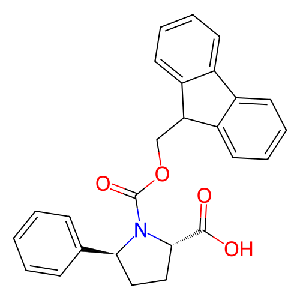(2S,5S)-1-(((9H-芴-9-基)甲氧基)羰基)-5-苯基吡咯烷-2-羧酸,1219953-60-2
