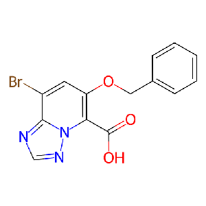 6-(苄氧基)-8-溴-[1,2,4]三唑并[1,5-a]吡啶-5-羧酸