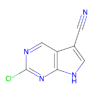 2-氯-7H-吡咯并[2,3-d]嘧啶-5-甲腈,1060816-60-5