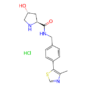 (2S,4R)-4-羟基-N-(4-(4-甲基噻唑-5-基)苄基)吡咯烷-2-甲酰胺盐酸盐,1448189-90-9