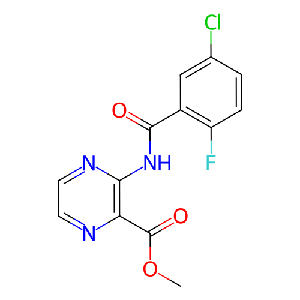 3-(5-氯-2-氟苯甲酰氨基)吡嗪-2-羧酸甲酯