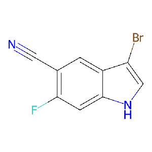 3-溴-6-氟-1H-吲哚-5-甲腈
