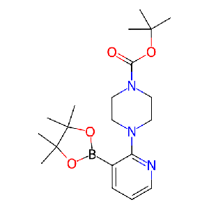 4-(3-(4,4,5,5-四甲基-1,3,2-二氧硼杂环戊烷-2-基)吡啶-2-基)哌嗪-1-羧酸叔丁酯