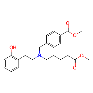 4-(((2-羟基苯乙基)(5-甲氧基-5-氧代戊基)氨基)甲基)苯甲酸甲酯