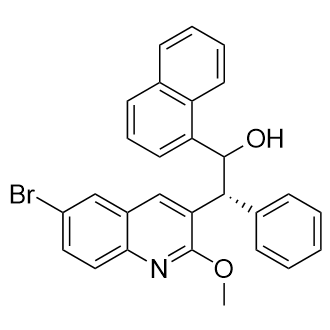 (βR)-6-溴-2-甲氧基-α-1-萘基-β-苯基-3-喹啉乙醇