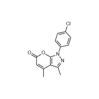 1-(4-氯苯基)-3,4-二甲基吡喃[2,3-c]吡唑-6(1H)-酮